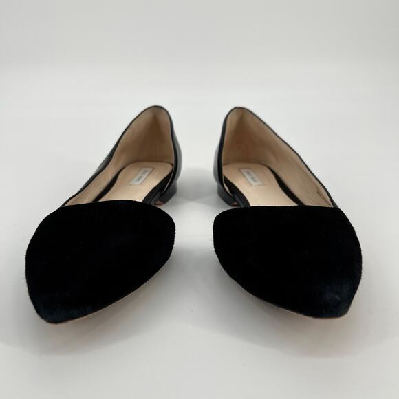 Cole Haan d’Orsay Flat Womens 6.5B Black Suede Leather Pointed Toe Slip On Shoes - Picture 2 of 9